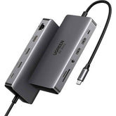 Ugreen 11 In 1 Laptop Docking Station Usb C Dock Dual Hdmi 4k@60hz Single 8k@30hz 10gbps Data Port 100w Pd Gigabit Ethernet, Sd/tf Card Reader Compatible For Thinkpad, Zenbook And More